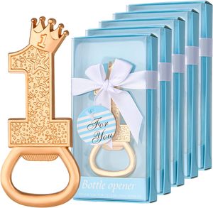 Cadeaux pour invités de fête d'anniversaire 1 an, 1 décapsuleur, décorations et souvenirs pour la 1ère fête prénatale, cadeaux pour filles et garçons - Product Image 1