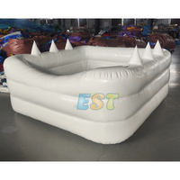 Piscine à balles gonflable pour enfants avec toboggan Fosses à balles blanches Jeux gonflables pour enfants Jeu doux pour tout-petits