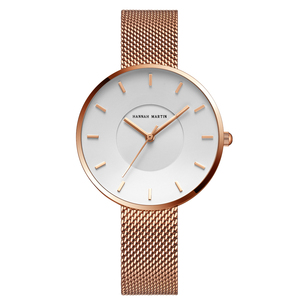 Hannah Martin Custom Logo <span class=keywords><strong>donna</strong></span> orologi al quarzo di lusso impermeabile braccialetto <span class=keywords><strong>elegante</strong></span> signora <span class=keywords><strong>orologio</strong></span> a mano 40mm fabbrica giappone - Product Image 5