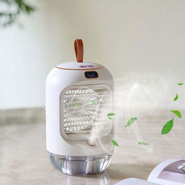 New Water Evaporative Air Cooler Personal Space Portable 3 in 1 USB Mini Air Conditioner