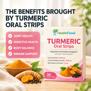 Tiras Orales de Cúrcuma con Extracto de Curcumina, Ayuda al Sistema Inmunológico y Aumenta la Vitalidad, Suplemento Dietético - Product Image 2