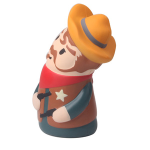 Pu Foam Cowboy Fidget Toy With Hat And Bandana For Kids 5 To 7 Years Unisex Slow <b>Rebound</b> Stress Relief Toy - Product Image 5