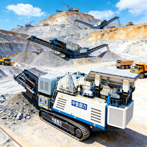 Station de concassage mobile certifiée CE pour la construction portuaire, alimentation 160-400 T/H, 650 mm max, haute mobilité, déploiement facile - Product Image 2