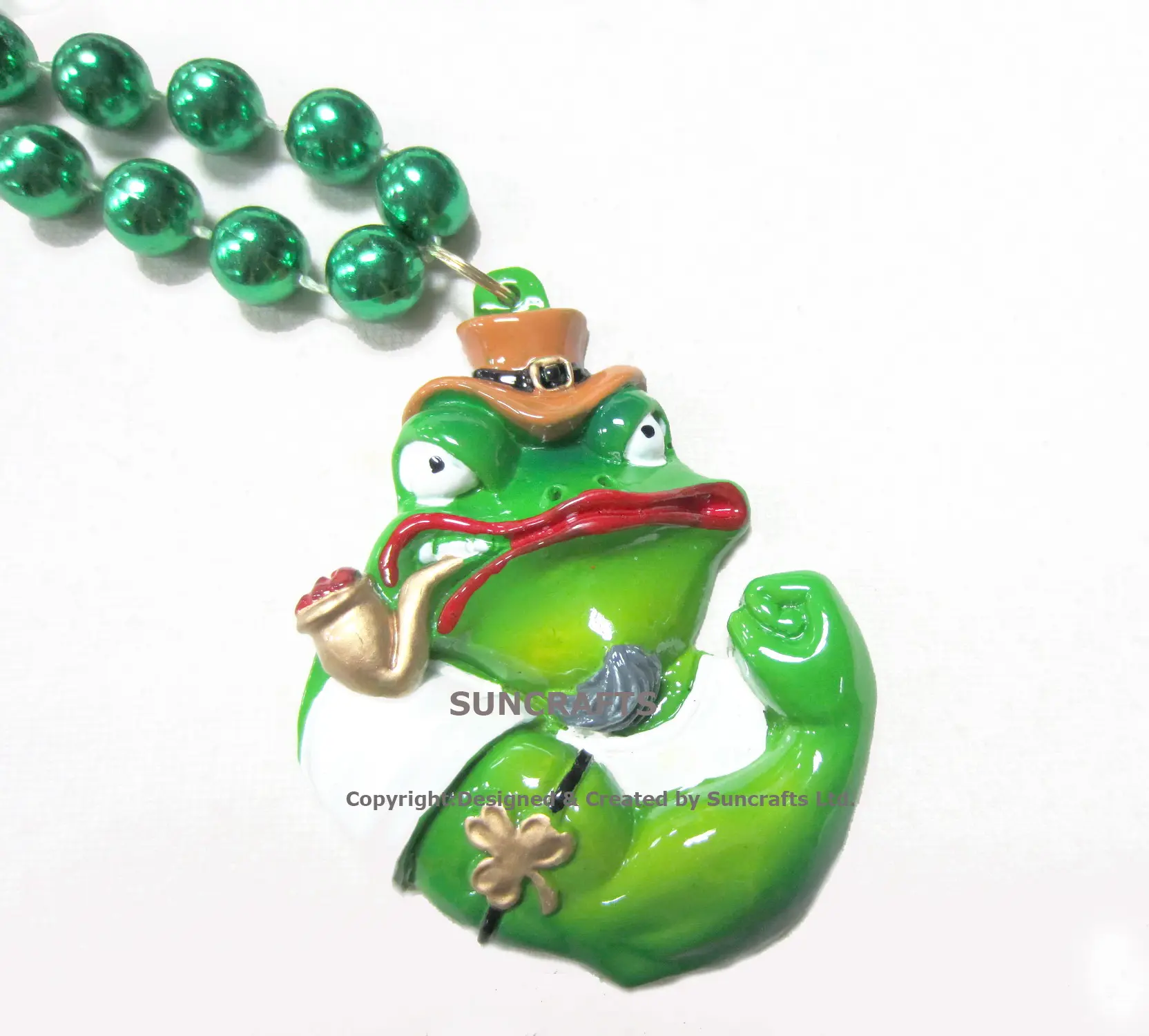 Celebration party supplies Mardi Gras beads with Bodybuilding frog beads Medallion PST1971/1233