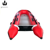 Bateau pneumatique 4 places avec construction en PVC et alliage d'aluminium pour la pêche et le transport de secours
