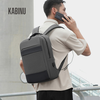 Sac à dos léger pour ordinateur portable, durable, en Oxford, avec logo personnalisé, pour ordinateur portable et USB, idéal pour le travail