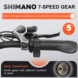 Vente en gros et dropshipping au Royaume-Uni, UE, États-Unis - Vélo de montagne EMOKO 27,5 pouces 48V 250W avec double batterie pour la ville et le changement de vitesse à 7 vitesses EC27 S - Product Image 2