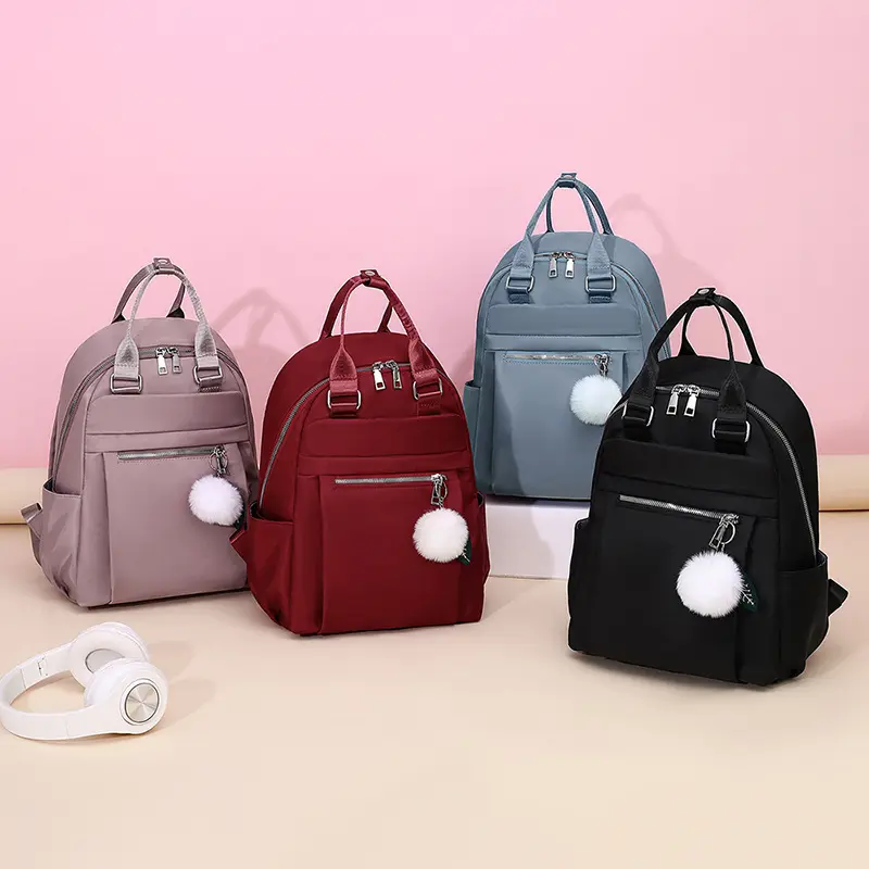 New fashion designer pink waterproof backpack girl anti theft bagpack ladies backpacks for school double shoulder strap backpack