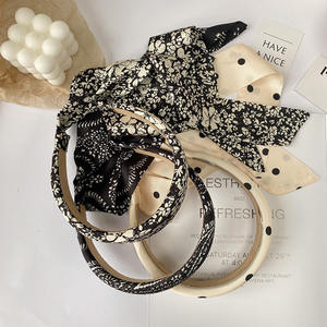 Pajaritas de seda de poliéster de alta calidad, collar de flores, atadura de cables, pajarita de color puro para mujer - Product Image 2