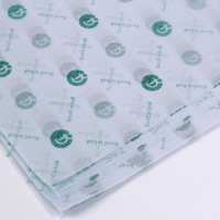 Papier de soie coloré 50 pièces, pour cadeau d'anniversaire, mariage, emballage de vêtements, impression de Logo