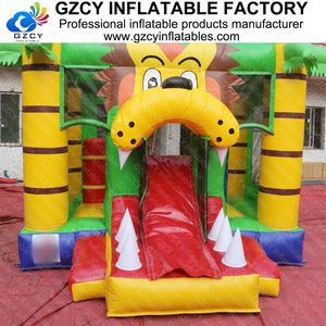 Château gonflable et toboggan en PVC commercial pour les fêtes d'enfants en plein air - Thème Jungle Safari <span class=keywords><strong>Roi</strong></span> <span class=keywords><strong>Lion</strong></span> Installation facile - Product Image 3