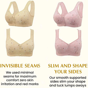 Soutiens-gorge confortables pour femmes âgées, sans armatures, à fermeture avant, avec boutons, sous-vêtements, brassières de sport, vente en gros - Product Image 6