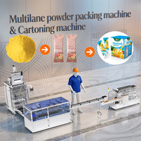 Multilane automatische fruitpoeder-sachet verpakkingsmachine, 8-baans stickpack vitaminepoeder papieren doos verpakkingsmachine