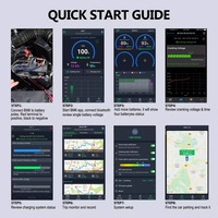 Moniteur de batterie QUICKLYNKS bm6 4.0 bluetooth Connect APP pour gérer la piste d'enregistrement GPS pour batterie plomb-acide au lithium de voiture 12v