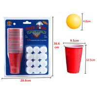 Lot de 24 gobelets jetables de 16 oz pour Beer Pong, idéal pour les jeux de bar et les loisirs en extérieur, gobelets de jeu Beer Pong