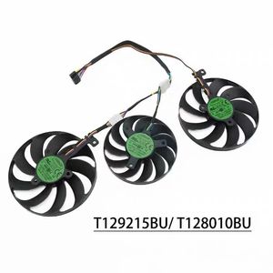 88มม. T129215BU FDC10H12D9-C เปลี่ยนพัดลมระบายความร้อนสำหรับ <span class=keywords><strong>ASUS</strong></span> Tuf Gaming X3 Radeon <span class=keywords><strong>RX</strong></span> 5700 <span class=keywords><strong>XT</strong></span> Evo <span class=keywords><strong>RX</strong></span> <span class=keywords><strong>5600</strong></span> 5700 3-Pack - Product Image 2