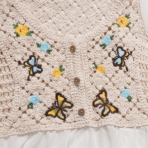 Blus Rajut Boho Chic Berkelanjutan - Atasan Buatan Tangan Artisanal - Busana Musim Panas Butik - Product Image 5