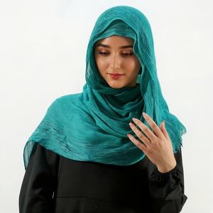 Nuevos velos étnicos de moda, <span class=keywords><strong>telas</strong></span> Sheila, hijabs de algodón crepé y rayón en colores naturales, pañuelos suaves de viscosa para mujeres musulmanas, chales instantáneos 2026 - Product Image 6