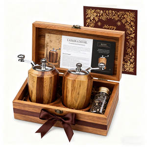 เครื่องบดพริกไทยเกลือและพริกไทยไม้แบบปรับได้สำหรับห้องครัว - Product Image 1