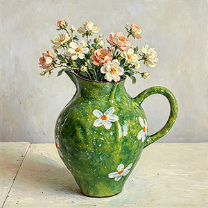 Petit vase en céramique <span class=keywords><strong>de</strong></span> style Wabi Sabi chinois <span class=keywords><strong>de</strong></span> Jingdezhen pour l'arrangement floral <span class=keywords><strong>de</strong></span> table, poterie décorative rétro - Product Image 1