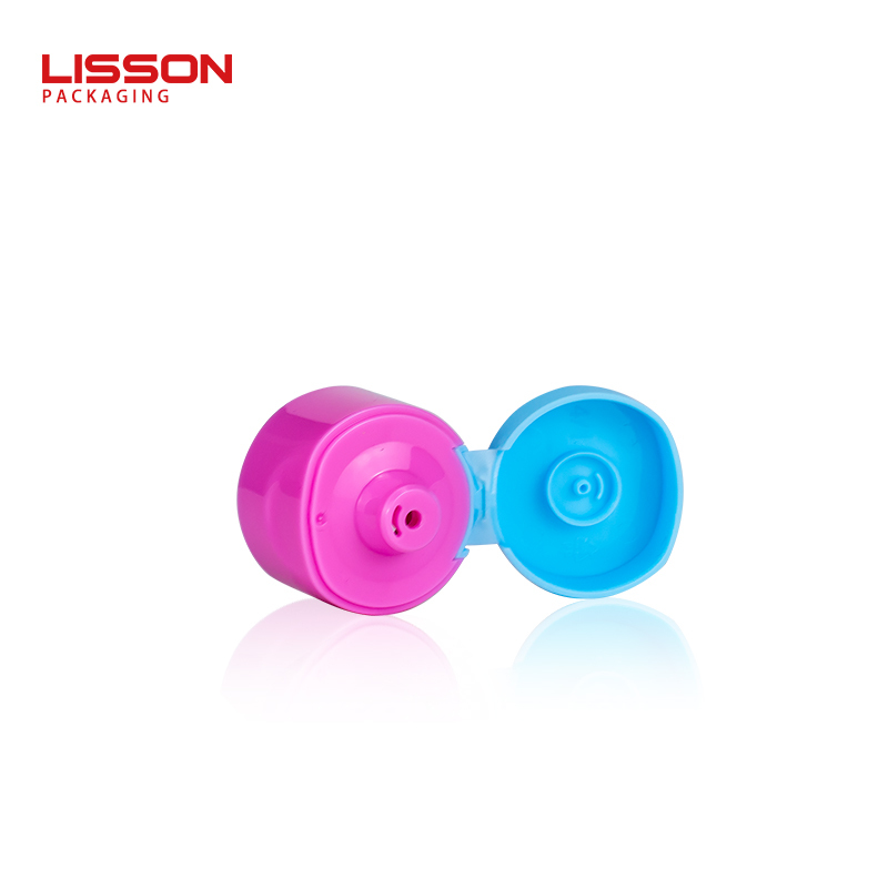60ml 60ml eco amigable vacía 2 en 1 doble cámara de embalaje de Tubo con doble color flip top tapa