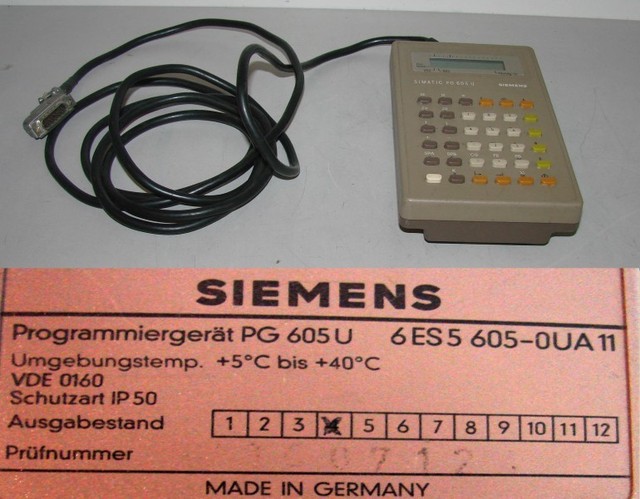 Original Brand New Simatic S5 Programmer PG 605U 6ES5 6050UA11 Version 4 For PLC