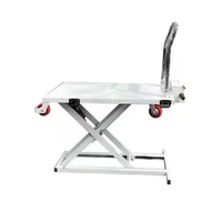Table élévatrice électrique manuelle électrique à chariot à plate-forme de ciseaux de chargement de marchandises mobiles personnalisés