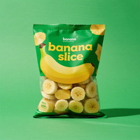 Fournisseur chinois de sachets alimentaires en aluminium avec impression personnalisée et fermeture à glissière pour chips de pommes, de pommes de terre, de plantains et de bananes
