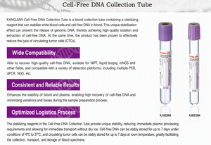 หลอดเก็บเลือดสุญญากาศแบบไม่มีเซลล์ DNA สำหรับเก็บรักษา DNA ขนาด 5 มล. 10 มล. ฝาสีม่วงลาเวนเดอร์ ทำจากแก้ว EDTA มาตรฐาน ISO13485 - Product Image 2