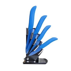 Couleur bleue Lame <span class=keywords><strong>Couteau</strong></span> ABS En Plastique TPR Poignée Ensemble de <span class=keywords><strong>Couteau</strong></span> En Céramique Avec <span class=keywords><strong>Couteau</strong></span> - Product Image 2