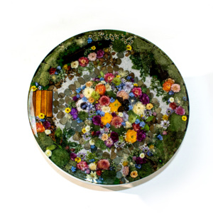 Chất Lượng Cao Nhựa Làm Bằng Tay Hoa Khô Bàn Cà Phê Cảnh Quan Vườn Trang Trí Vòng Nhựa Epoxy Bảng Cho Đồ Nội Thất Nhà - Product Image 4