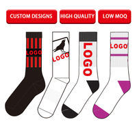 Chaussettes de sport athlétiques respirantes en tissu éponge avec logo personnalisé, faible MOQ, pour hommes, jeunes et enfants, course à pied, cyclisme, basketball
