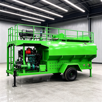 Hydroseeder 3000L pour la végétalisation des pentes montagneuses avec canon de pulvérisation longue portée jusqu'à 85 mètres