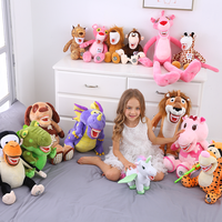 YOUYA DENTAL Modèle de dents en peluche, brosse à dents, animal en peluche pour enfants, poupée dentiste douce, cadeau licorne lion
