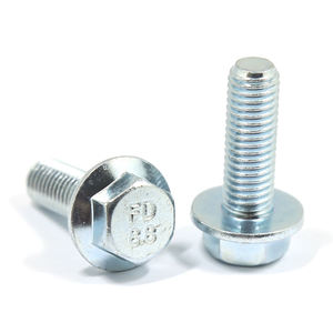 Din6921 Sechs kant flansch schraube Klasse 8.8 M8 M10 M12 Sechs kant flansch kopfs ch raube aus Kohlenstoffs tahl mit M16-Gewinde 100mm 110mm Länge ASME Standard - Product Image 6