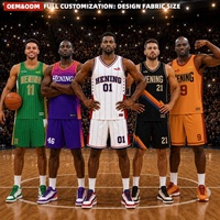 Maillot de basketball pour hommes, personnalisé par sublimation, séchage rapide, respirant, pour jeunes, OEM, style USA, vente en gros