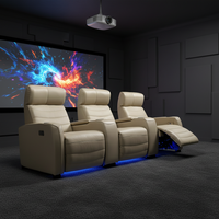 Set Sofa Home Theater Ruang Tamu Elektrik Kayu Multifungsi Ruang Video Villa Tempat Menonton Film Oxygen Chamber Seat