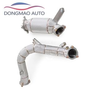 Convient pour <span class=keywords><strong>Audi</strong></span> <span class=keywords><strong>A5</strong></span> <span class=keywords><strong>40</strong></span> <span class=keywords><strong>TFSI</strong></span> 2.0T <span class=keywords><strong>2020</strong></span>-2025, tuyau d'échappement de performance en acier inoxydable avec bouclier thermique - Product Image 6