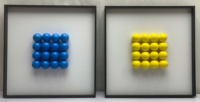 JZ Moderne Technique Mixte Oeuvre Personnalisée Décor À La Maison En Bois Sculpture Boule Mur Art 3D Peinture Sur Bois Tenture Murale