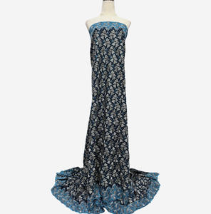 Tissu en coton africain, tulle suisse brodé, dentelle, robe en strass, jupe en coton - Product Image 6