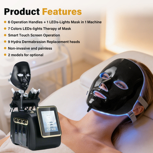 Nueva Máquina Facial Portátil 7 en 1 Hydra Beauty, Máquina de Eliminación de Puntos Negros con Luces LED y Máscara - Product Image 5