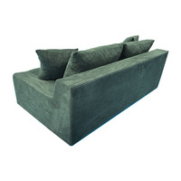 Modernes Hochdichtes Schaumstoff-Modulsofa mit Zwei Sitzen und Stoffbezug für Apartment-Wohnzimmer