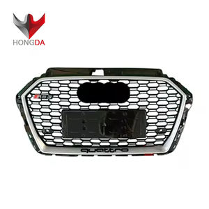 Grille <span class=keywords><strong>de</strong></span> pare-chocs avant <span class=keywords><strong>de</strong></span> haute qualité pour 2017-2020 <span class=keywords><strong>Audi</strong></span> <span class=keywords><strong>A3</strong></span> modifiée en calandre RS3 matériau ABS en maille nid d'abeille - Product Image 4