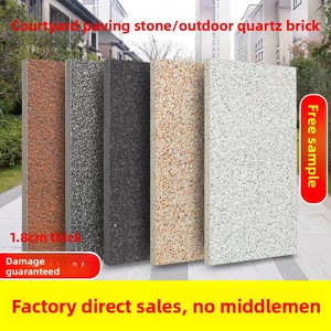 Carrelage extérieur en quartz écologique 300x600 pour pavage de sol, imitation brique PC pour cour rurale, carrelage céramique antidérapant - Product Image 4