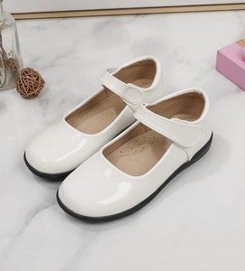 Custom Logo Girl Princess Shoes Manufacturer Soft <b>Rubber</b> <b>Matte</b> Leather Casual Kids Black School Shoes - Product Image 6
