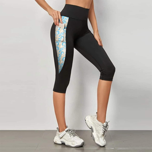 Coquillages marins pour femmes étoiles hippocampe <span class=keywords><strong>corail</strong></span> pantalons de Yoga Compression Gym Fitness collants avec poches Logo sur la taille - Product Image 4