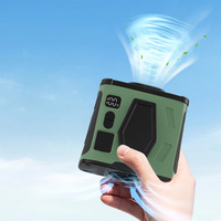 Ventilateur de taille rechargeable 10000mAh Ventilateur de refroidissement portable Cou Vent fort Ceinture portable Clip de taille Ventilateur pour randonnée en plein air Escalade