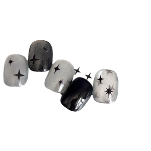 YITU - Adhesivo Decorativo Simple con Forma <span class=keywords><strong>de</strong></span> Estrella <span class=keywords><strong>de</strong></span> Cuatro Puntas, Figura <span class=keywords><strong>de</strong></span> Hormiga, Estrella Plana para Decoración <span class=keywords><strong>de</strong></span> Uñas, Popular en <span class=keywords><strong>Internet</strong></span>, 3D, No Tóxico, Fácil <span class=keywords><strong>de</strong></span> Aplicar - Product Image 4