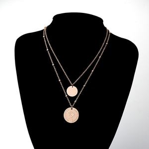 طبقة مزدوجة المختنقون قلادة أستراليا 1998 إليزابيث الثانية العملات المعلقات سلسلة من الخرز قلادة - Product Image 6