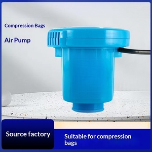 Portable Electric Air Pump Blue Plastic Rechargeable For <b>Compression</b> <b>Bags</b> Camping Outdoor Use All Seasons - Product Image 1